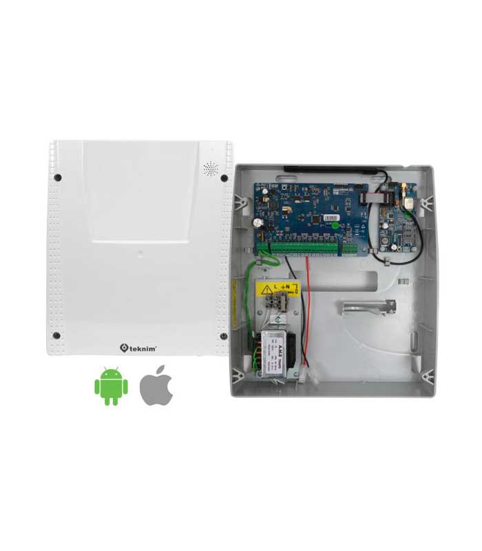 tsp-5208g-gsm-gprs Teknim Tsp-5208g Gsm/Gprs Modüllü 8+8 Zonlu Alarm Paneli, Keypad Hariç - Görsel 1