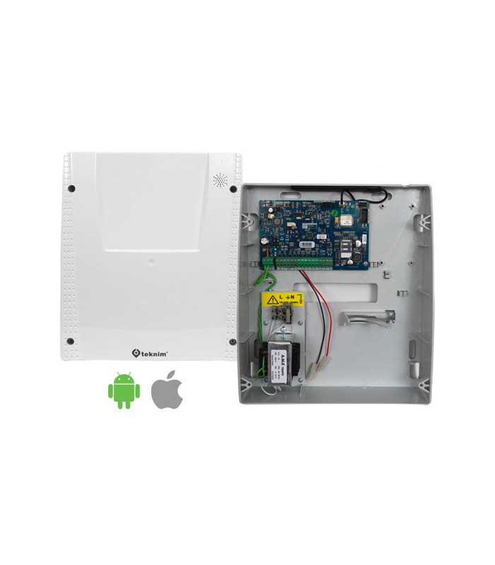 tsp-5324-gsm-gprs Teknim Tsp-5324 Gsm/Gprs Li 4+4 Zonlu Alarm Paneli, Keypad Hariç - Görsel 1